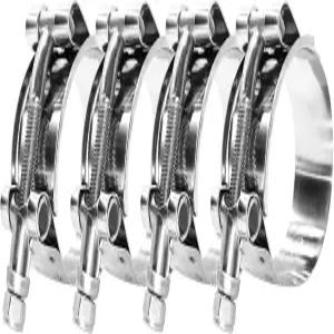 BOTTEN 4팩 1 T-볼트 호스 클램프 ID용 범위 32-37mm 스테인리스 스틸 헤비 듀티 라디에이터