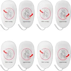 라텍스 프리 폼 AED 훈련용 교체 패드 4쌍