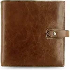 디로로 볼펜이 있는 필로팍스 몰든 가죽 정리함 의제 캘린더(A5 용지 크기 8.62 x 5.82 오크레 2025-2026)