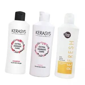 휴대가 간편한 여행용 샴푸+린스+바디워시 세트 180ml 4608586