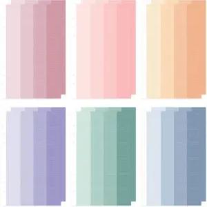 모노라이크 A5 6링 바인딩 인덱스 스티커 6세트 - 다이어리 데코 디자인 바인더