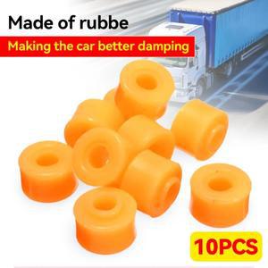 10피스 자동차 충격 흡수기 고무 부싱 노란색 트럭 액세서리 교체 부품
