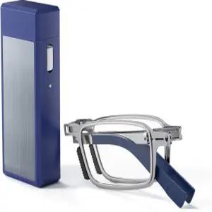 남성용 내구성이 뛰어난 초박형 경량 접이식 독서 안경 블루 라이트 차단 컴팩트 컴퓨터 리더기 케이스