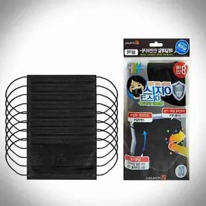 티앤 일회용마스크 8매 블랙 L 400개 부직포마스크