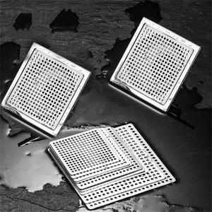 사각형 드레인 커버 스테인레스 주방 싱크 스틸 스트레이너 프로텍터 샤워 욕실 헤어 필터