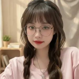 남녀용 얇은 원형 폴리카보네이트 블루라이트 차단 안경