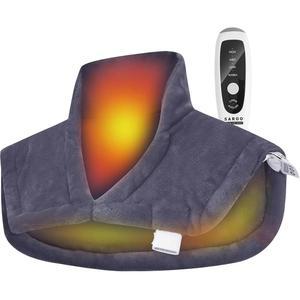 목과 어깨 허리 온열 패드 건조하고 촉촉한 4가지 자동 꺼짐 여성 남성 아빠를 위한 크리스마스 선물 19인치 22인치 그레이 DS 8J