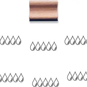 물 섭취량 기록용 고무 스탬프 스크랩북 카드 제작 및 공예용 1.3인치