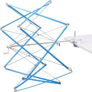 뜨개질 애호가를 위한 크로셰용 원사 접이식 효율적인 우산 줄 와인더 설치하기 쉬운 (파란색 1)