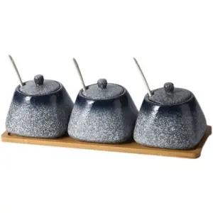 업소용 스시 락교찬통 식당 양념통 소형 조미료통 사각통 블랙