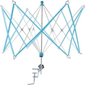 스테인리스 스틸 원사 스위프트 스탠드가 있는 휴대용 우산 뜨개질 홀더 가정/학교/DIY 프로젝트용 공예