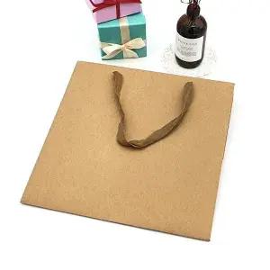 [골드스마일]크라프트 정사각 종이가방 L