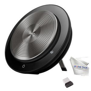 자브라 스피크 750 MS 스피커폰, 블루투스 동글 - 팀 버전 PC, MAC, 태블릿, 스마트폰 호환, 글로벌 텍 마이크로파이버 천 포함 7700-309 번들