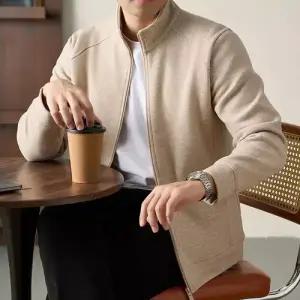 록쉬블몰 남성 캐주얼 가을 차이나 집업 가디건 보온 상의 HO3