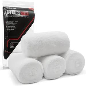 마이스터 플러프 거즈 롤 - 멸균 6겹 크링클 위브 랩 4야드 x 4.5인치 4팩