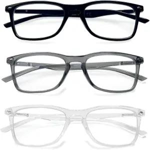 여성 및 남성용 케렉센 블루 라이트 차단 안경 - 안구 운동 방지 컴퓨터 게임/독서용 자외선 기능