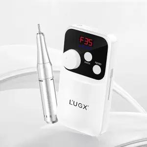 L UGX 네일 드릴 머신 35000RPM - LED 디스플레이가 있는 충전식 전기 파일 아크릴 젤 네일을 위한 휴대용