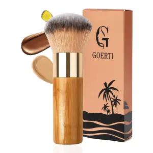 가부키 셀프 태너 브러시 얼굴과 몸을 위한 매우 부드러운 메이크업 리퀴드 크림 파우더 파운데이션을