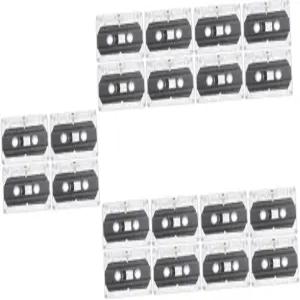 OSALADI 20개 빈 오디오 테이프 카세트 녹음 가능 플라스틱 고투명도