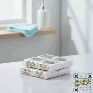 신생아 나무 면봉 화장수정 메이크업 귀청소 위생 100Px8개