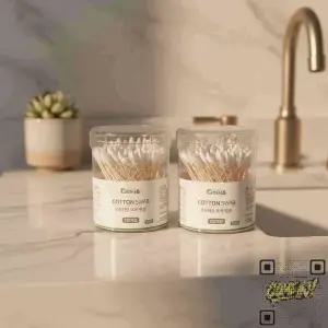 화장수정 뾰족 면봉 정밀 클렌징 아이라인 번짐 제거 120P 2개