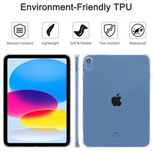 호환 아이패드(A16) 11세대 11인치 2025 스마트 케이스용 투명 TPU 아이패드 10.9인치 쉘용 소프트 보호 커