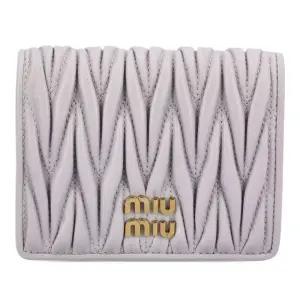 골든 메탈 라일락 가죽 지갑 5MV204AFPP F0230