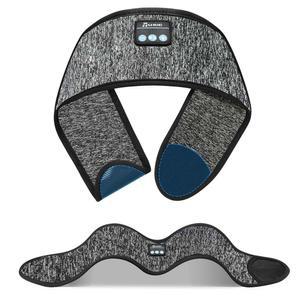 [미국배송] 즈루히 조절식 헤드폰 초박형 스피커가 장착된 수면용 사이드 슬리퍼용 블루투스 헤드밴드 요가 러닝 운동 여행용 그레이