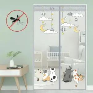 현관문 자석 모기장 원터치 방충문 셀프시공 문모기장 100x210cm