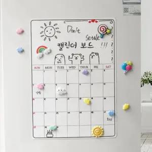 월중계획표 고무자석 화이트 보드 칠판 일정 캘린더 30x41cm