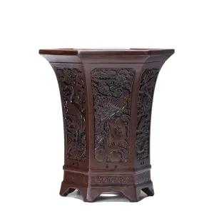 도자기 세라믹 화분 자사 라지 그린라 화분재 앤티크 실내