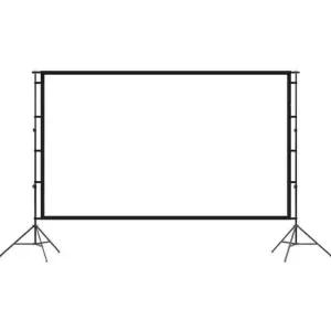 대형 빔프로젝터 스크린 전동 캠핑 영화 휴대용 소프트 화면 거치대