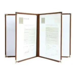 가죽화일 상황판보드 브리핑보드 메뉴판 A3 4P