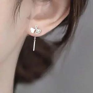 태슬 귀걸이 데일리룩 여자 심플 가을스타일 악세서리