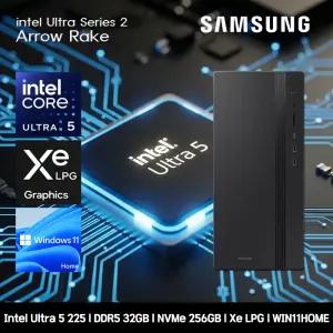 삼성데스크탑 코어 울트라5 고사양 컴퓨터 DM500THA-U5ABB-WIN11 Ultra5-225 32GB SSD256GB Xe LPG