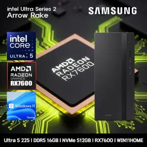 삼성데스크탑 코어 울트라5 RX7600 컴퓨터 DM500THA-U5ABD-RX7600 WIN11 Ultra5-225 16GB SSD512GB 고사양