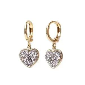 E354 화이트 오스트리아 크리스탈 골드 귀걸이 WFFO8XY