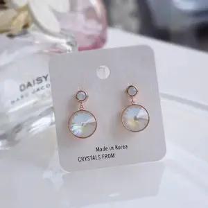 E282오스트리아크리스탈 귀걸이 디라이트라이트그레이 WFFNYDU