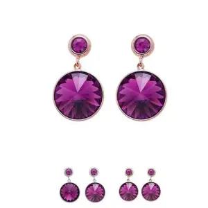 E281 오스트리아 크리스탈 귀걸이 - 디라이트 라벤더 WFFNYDR