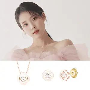 [아이유 PICK] CLOVIA 14K 목걸이+귀걸이 세트 (SET-J0-0919)