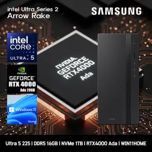 삼성데스크탑 코어 울트라5 RTX4000 Ada 컴퓨터 DM500THA-U5ABT-RTX4000 Ada WIN11 Ultra5-225 16GB SSD1TB