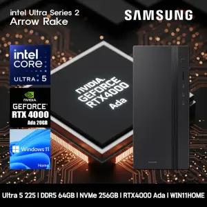 삼성데스크탑 코어 울트라5 RTX4000 Ada 컴퓨터 DM500THA-U5ABB-RTX4000 Ada WIN11 Ultra5-225 64G SSD256G