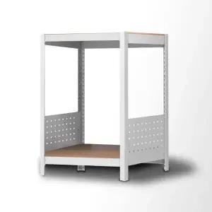 아트박스/스피드랙 홈던트하우스 주방선반 파티션선반 2단 400x400x600