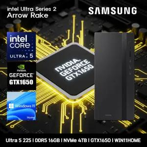 삼성데스크탑 코어 울트라5 GTX1650 컴퓨터 DM500THA-U5ABZ-GTX1650 WIN11 Ultra5-225 16GB SSD4TB 고사양