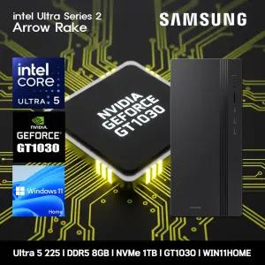 삼성데스크탑 코어 울트라5 GT1030 컴퓨터 DM500THA-U5ABT-GT1030 WIN11 Ultra5-225 8GB SSD1TB 고사양