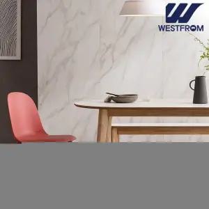 [웨스트프롬] 에스메랄다 1200 원목 타원형 테이블(식탁) + 체어 4개