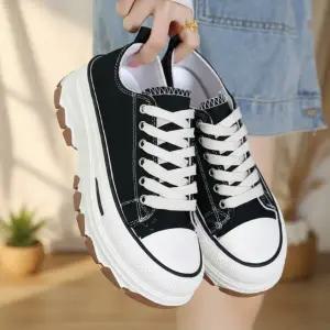 여성 일상용 통굽 캐주얼 스니커즈