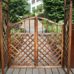 방향성 안뜰 출입문 나무 작은 문 울타리 격리 울타리문