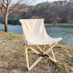 ( )로우체어 우드 아이보리 캠핑 원목 G 캠핑용체어 카페의자