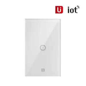 [셀러허브]유아이오티 UIOT-SW10S 홈IOT 1구 스마트 벽스위치 조명등 형광등 무선원격제어 (S46462269)